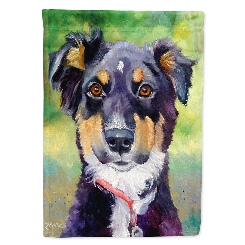 English Shepherd Flag Canvas House Size