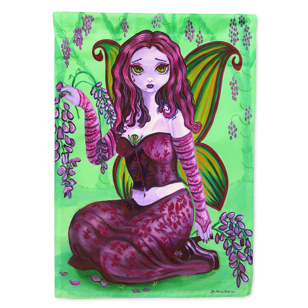 Fairy Lady Wisteria Flag Canvas House Size