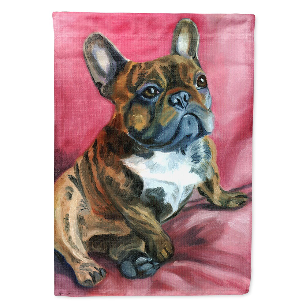 French Bulldog Snuggle Flag Canvas House Size