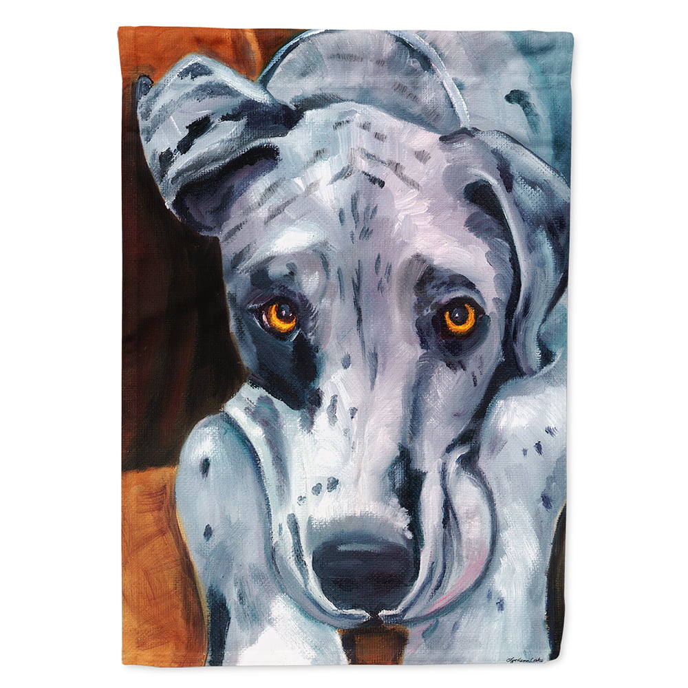 Great Dane Waiting Patiently Flag Canvas House Size