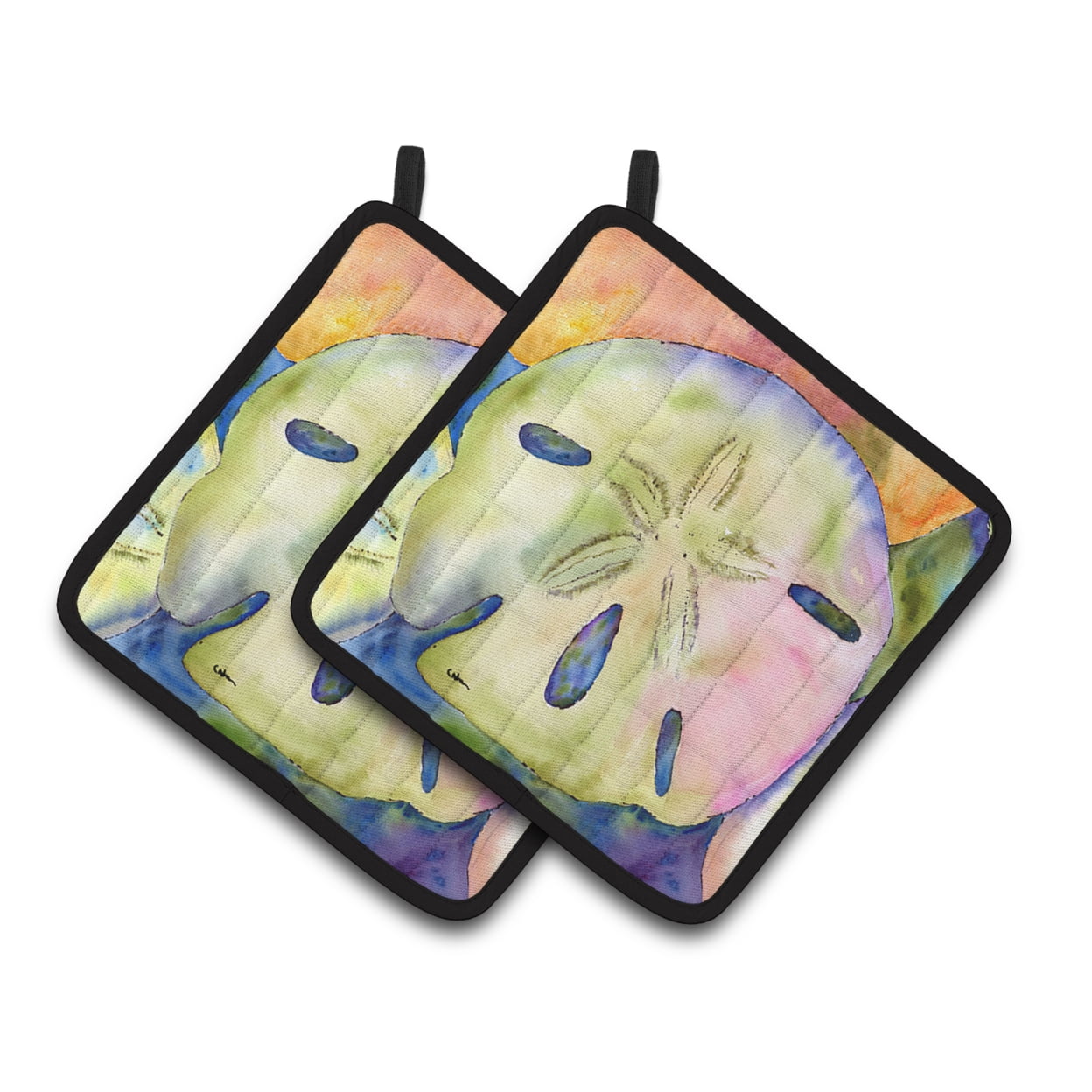 Picture of Carolines Treasures 8545PTHD Sand Dollar Pair of Pot Holders