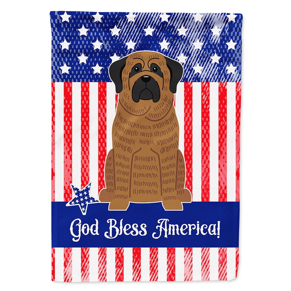 BB3010CHF Patriotic USA Mastiff Brindle Flag Canvas House Size