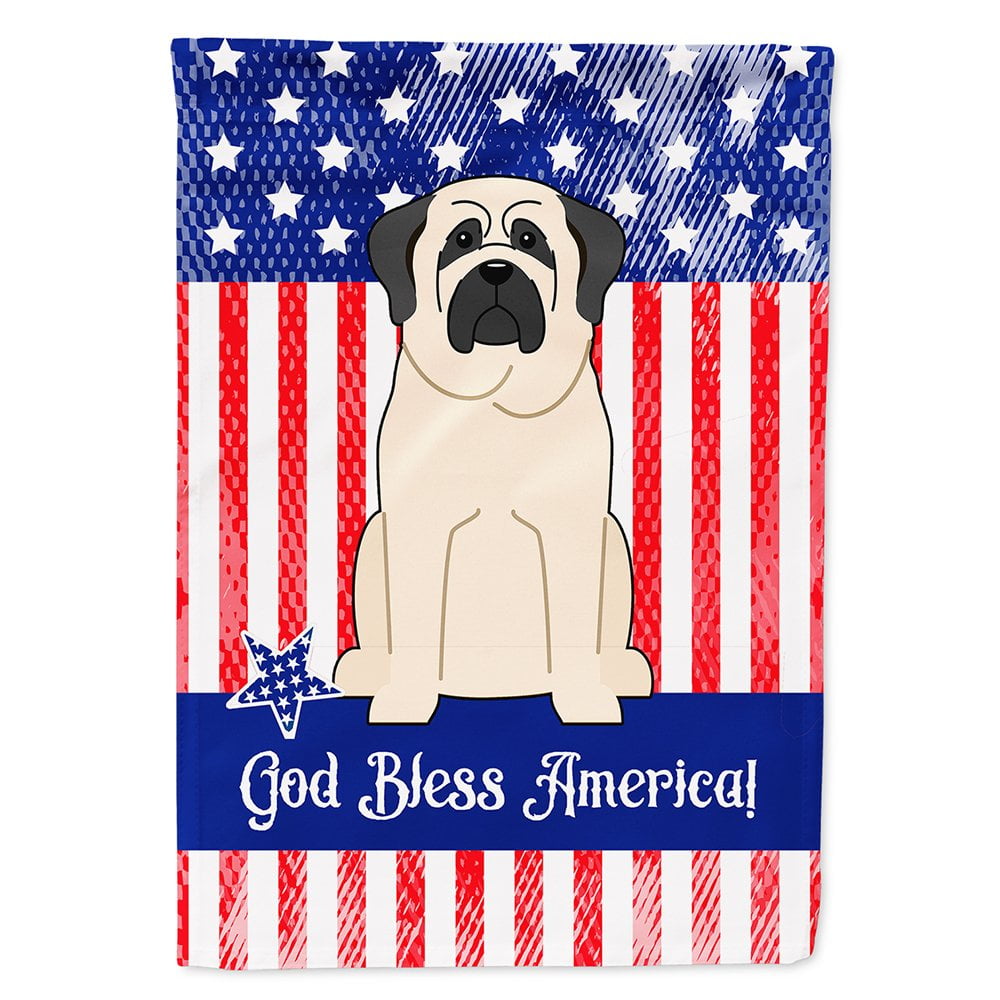 BB3012CHF Patriotic USA Mastiff White Flag Canvas House Size