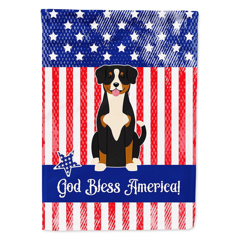 BB3033CHF Patriotic USA Entlebucher Flag Canvas House Size