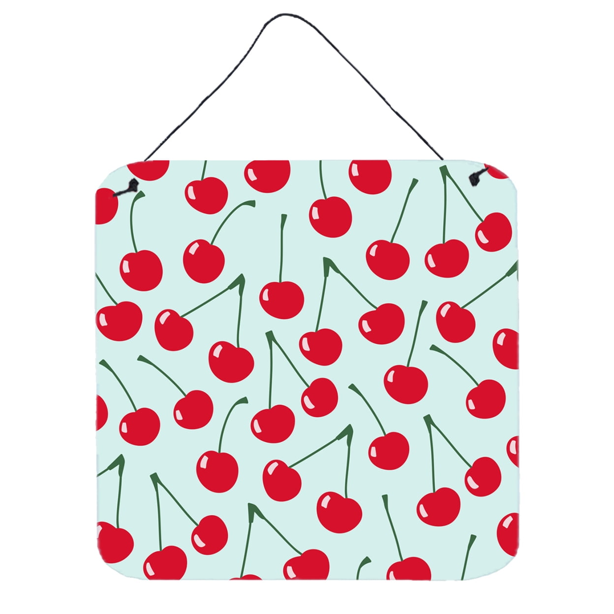 Cherries on Blue Wall or Door Hanging Prints