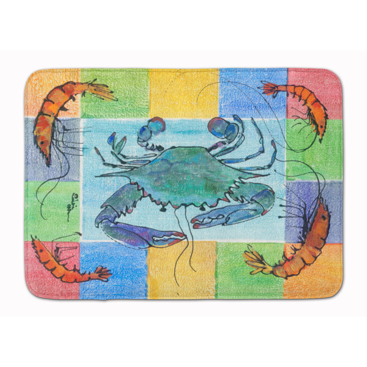 8040-RUG Crab Machine Washable Memory Foam Mat