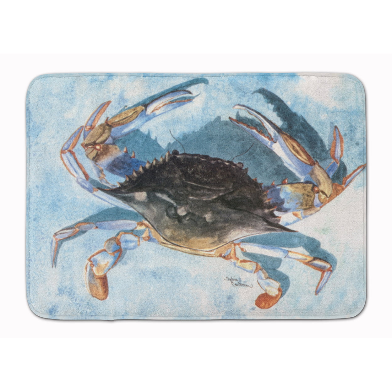 8055-RUG Crab Machine Washable Memory Foam Mat