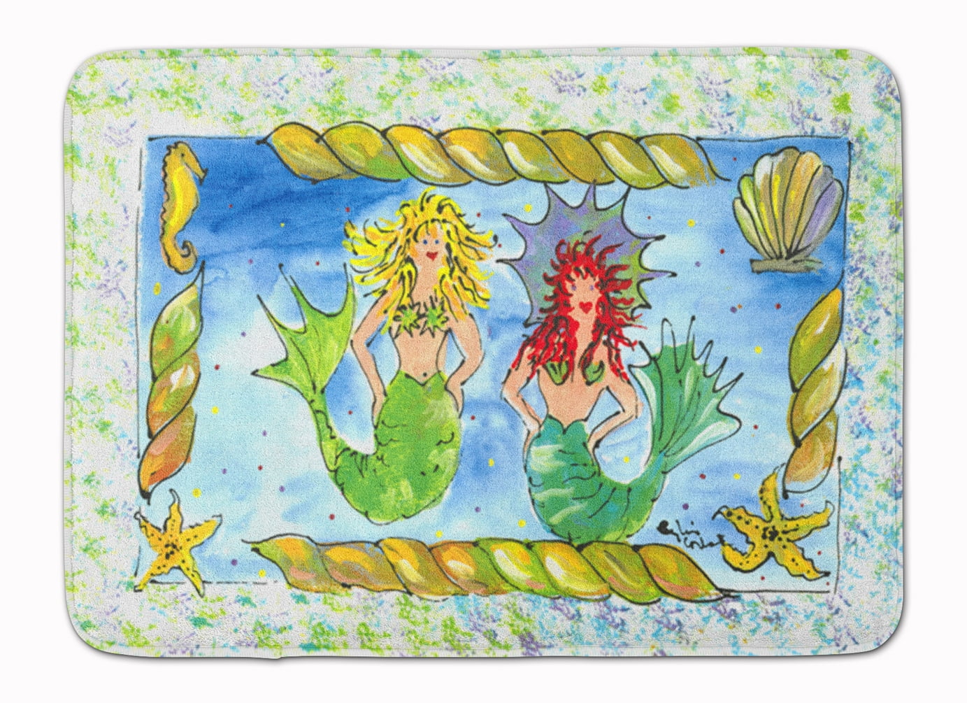 8083-RUG Mermaid Machine Washable Memory Foam Mat