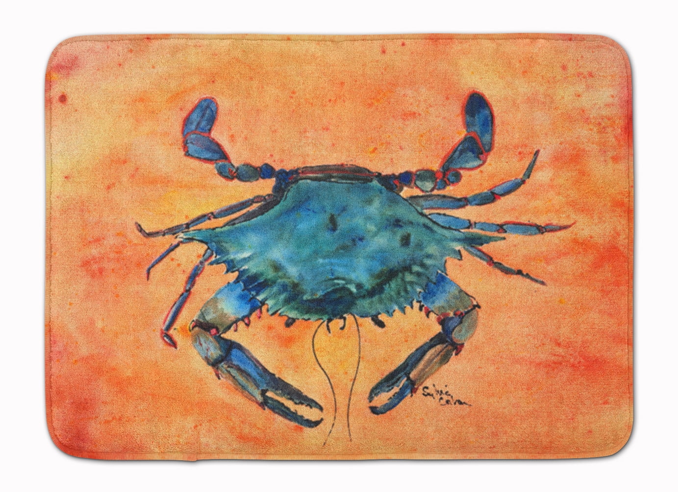 Picture of Carolines Treasures 8097-RUG Crab Machine Washable Memory Foam Mat