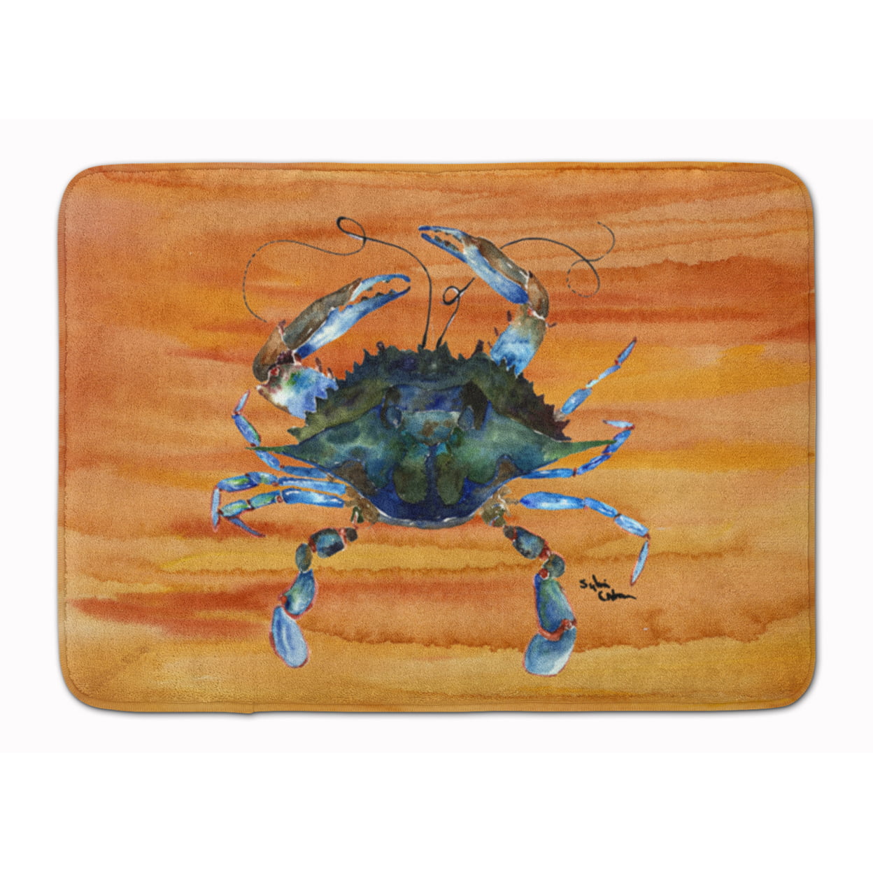 8143-RUG Crab Machine Washable Memory Foam Mat