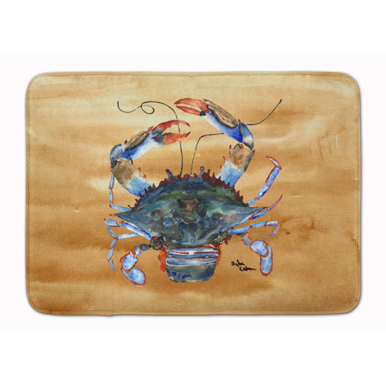 8156-RUG Crab Machine Washable Memory Foam Mat