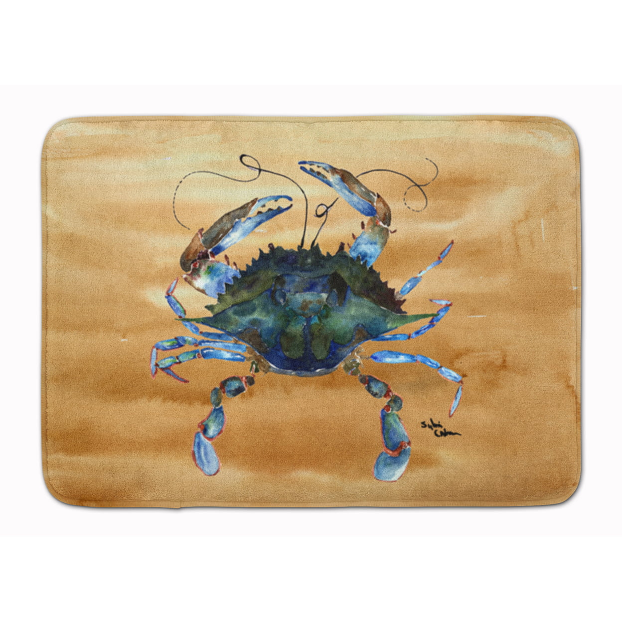 8159-RUG Crab Machine Washable Memory Foam Mat