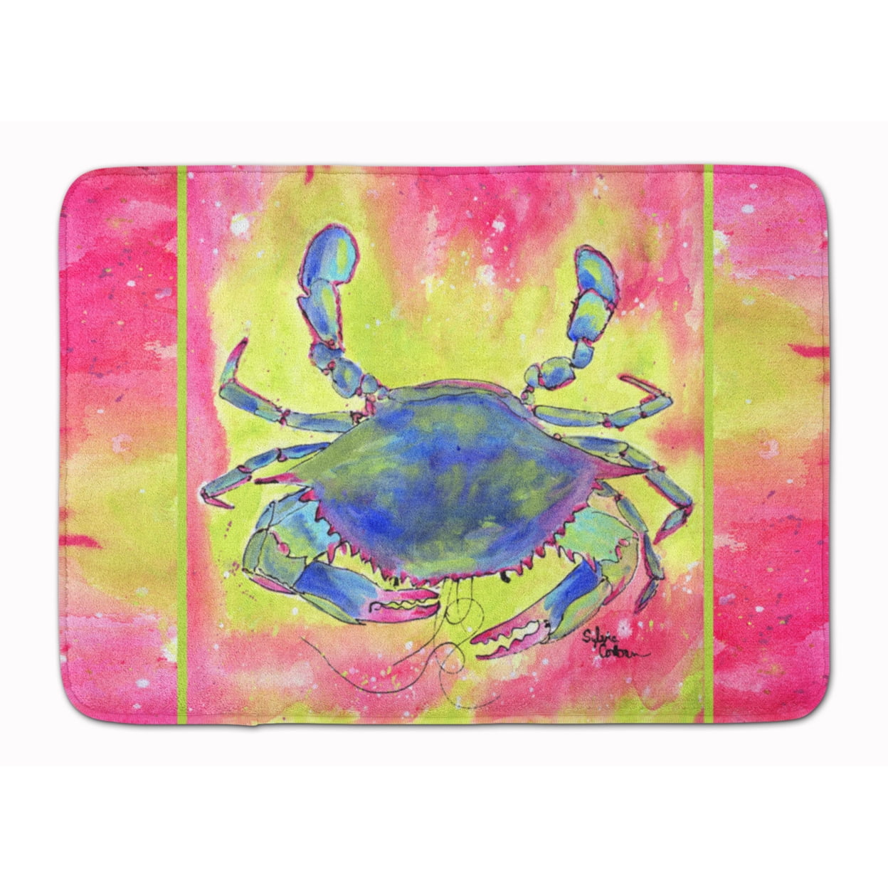 8343-RUG Crab Machine Washable Memory Foam Mat