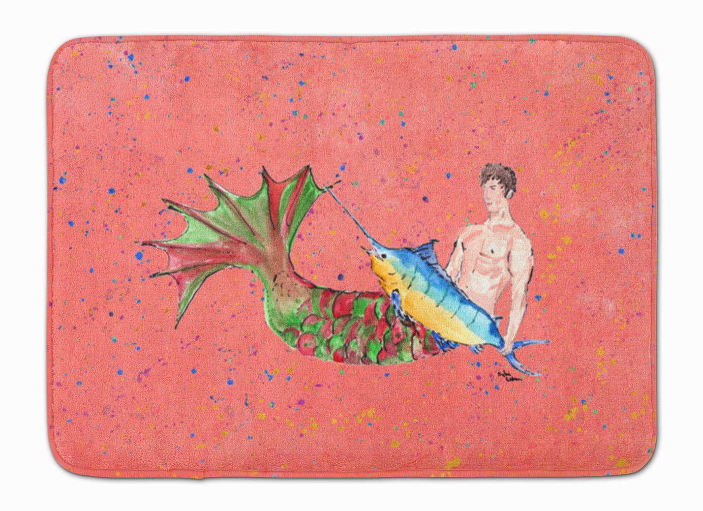 8348-RUG Merman Machine Washable Memory Foam Mat