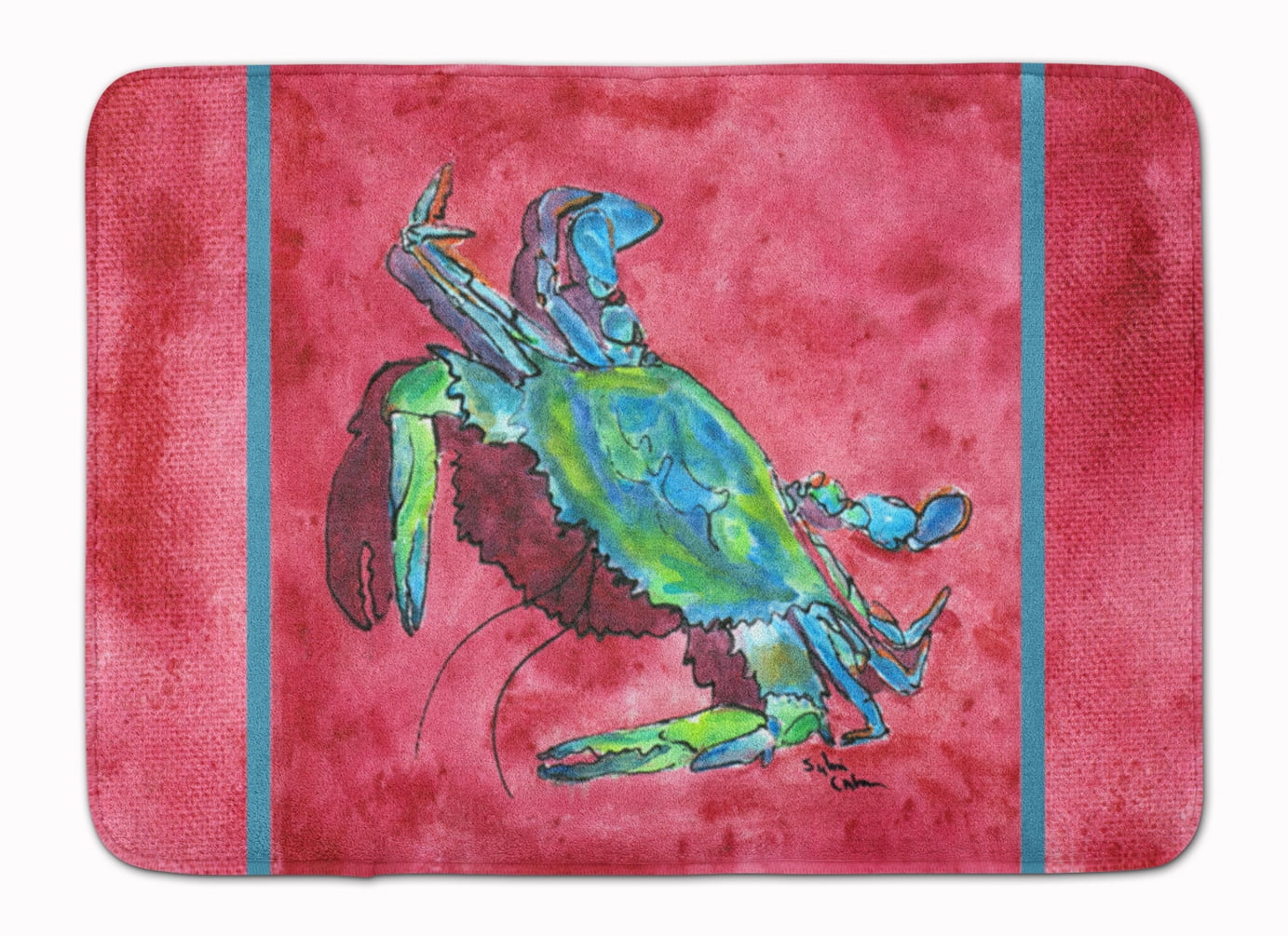 8379-RUG Crab Machine Washable Memory Foam Mat