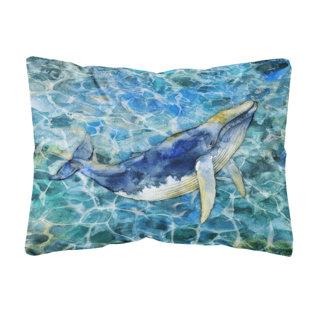 Humpback Whale Canvas Fabric Decorative Pillow