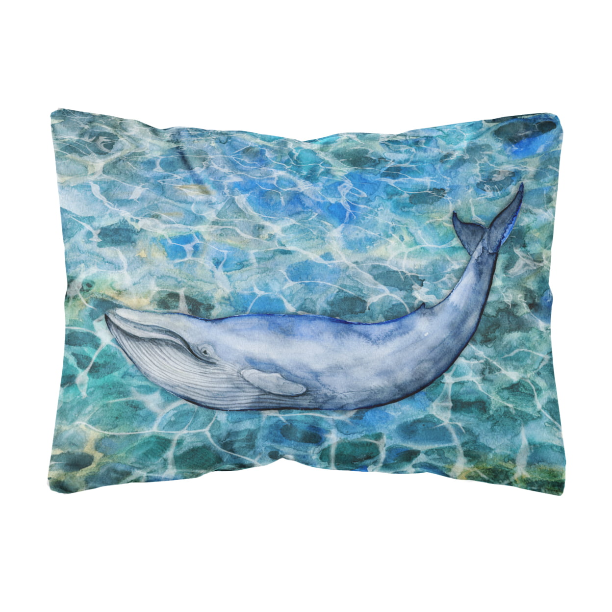 Humpback Whale Canvas Fabric Decorative Pillow