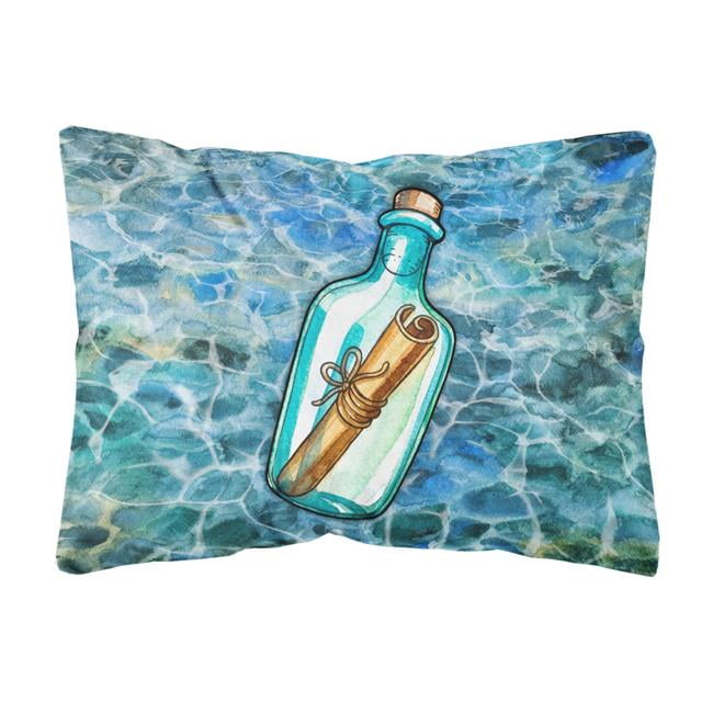 Messag in a Bottle Canvas Fabric Decorative Pillow