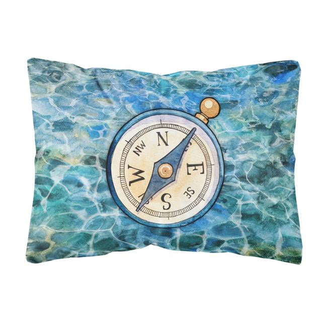 Compass Canvas Fabric Decorative Pillow