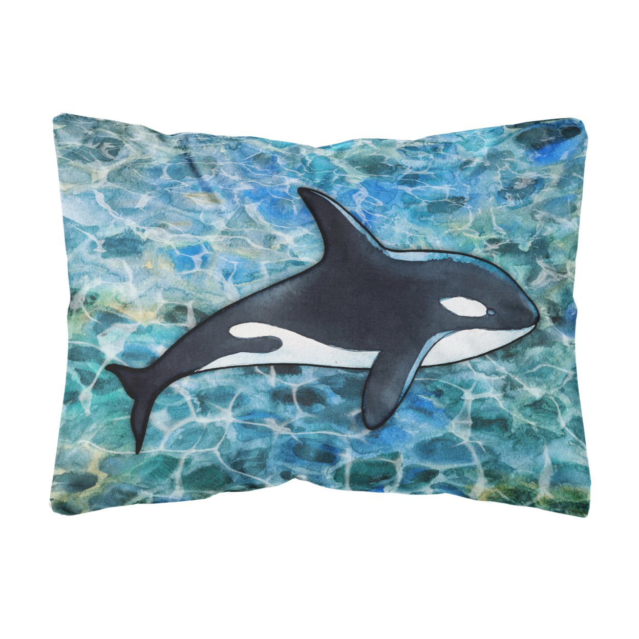 Killer Whale Orca Canvas Fabric Decorative Pillow