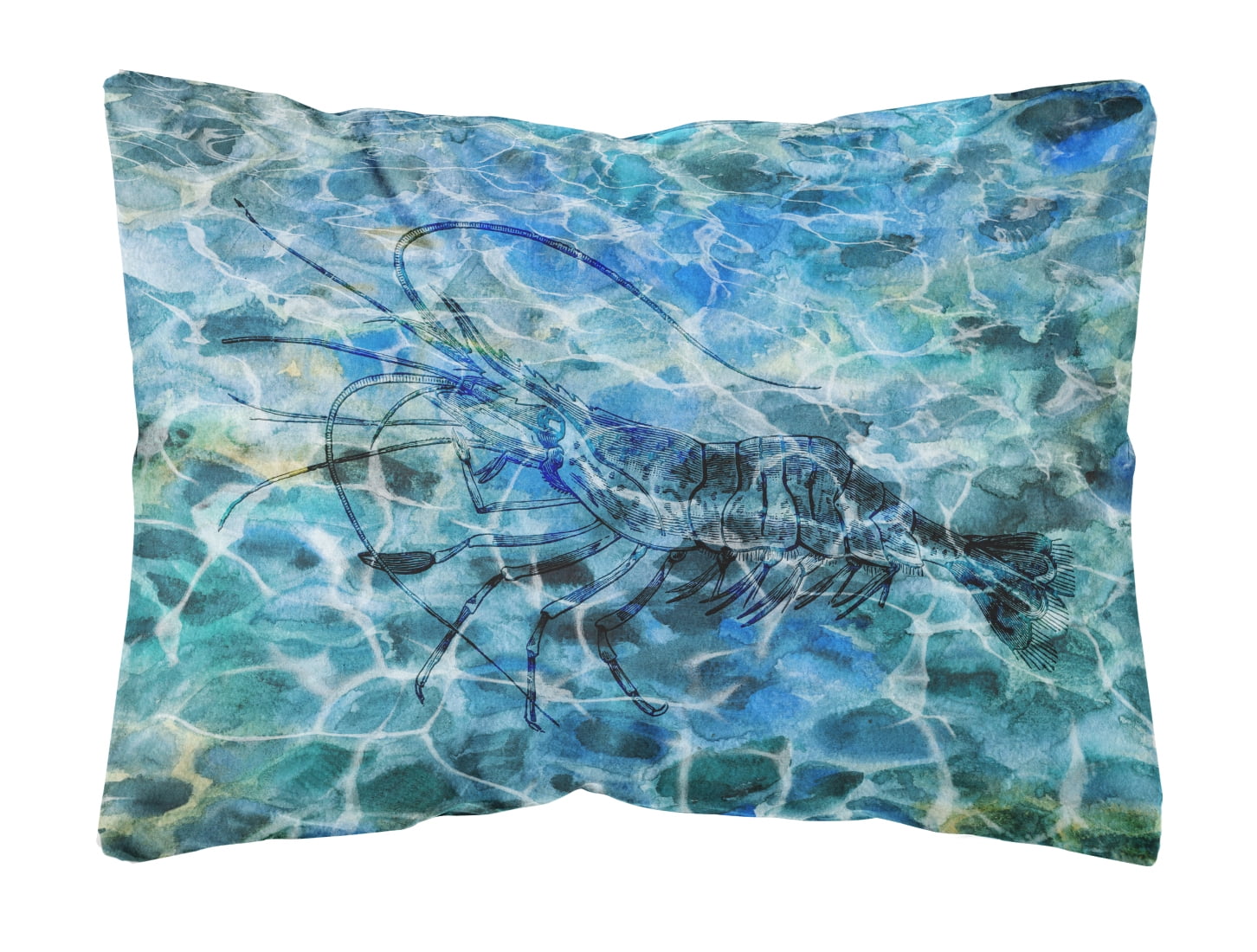 Shrimp Under Water Canvas Fabric Decorative Pillow