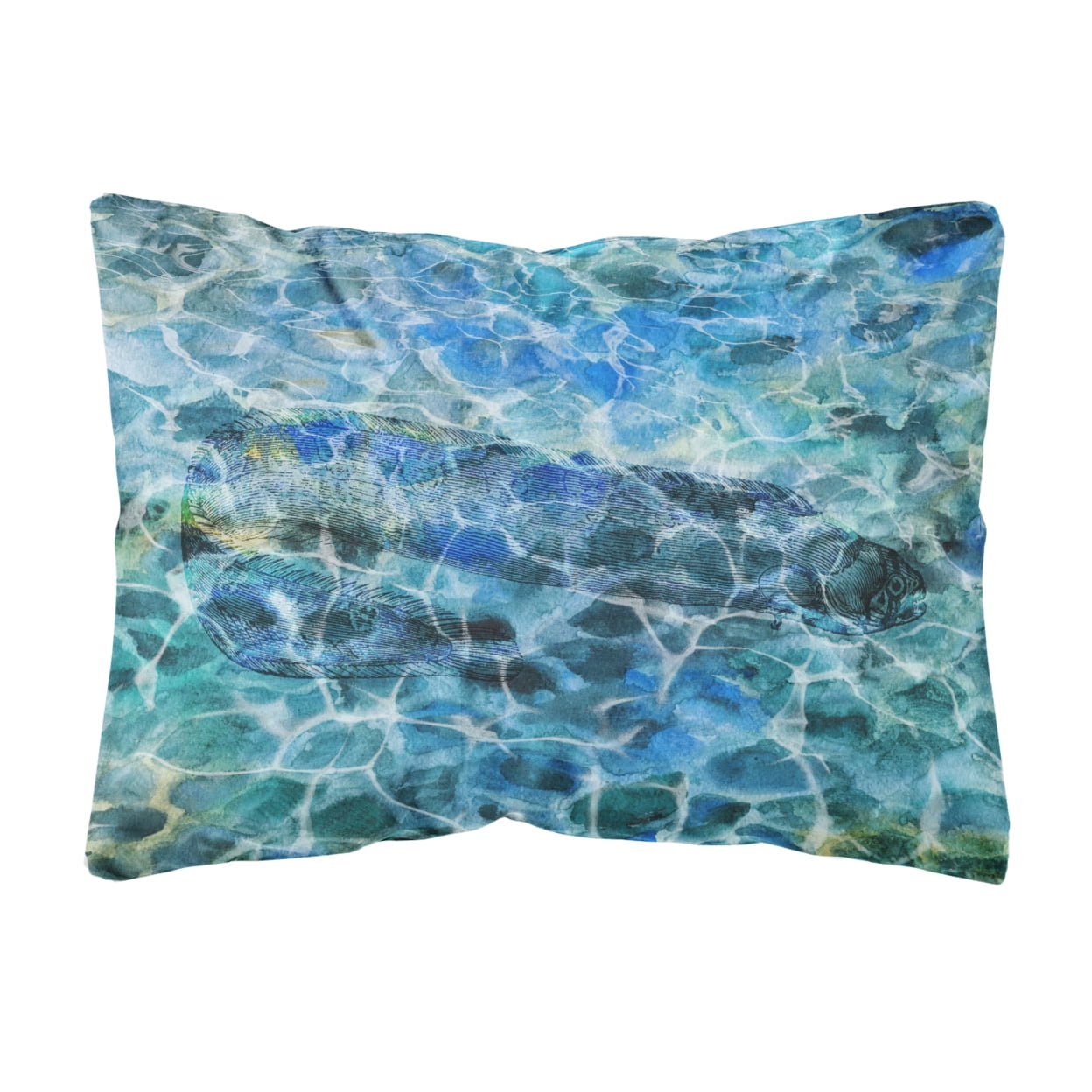 BB5360PW1216 Eel Under Water Canvas Fabric Decorative Pillow