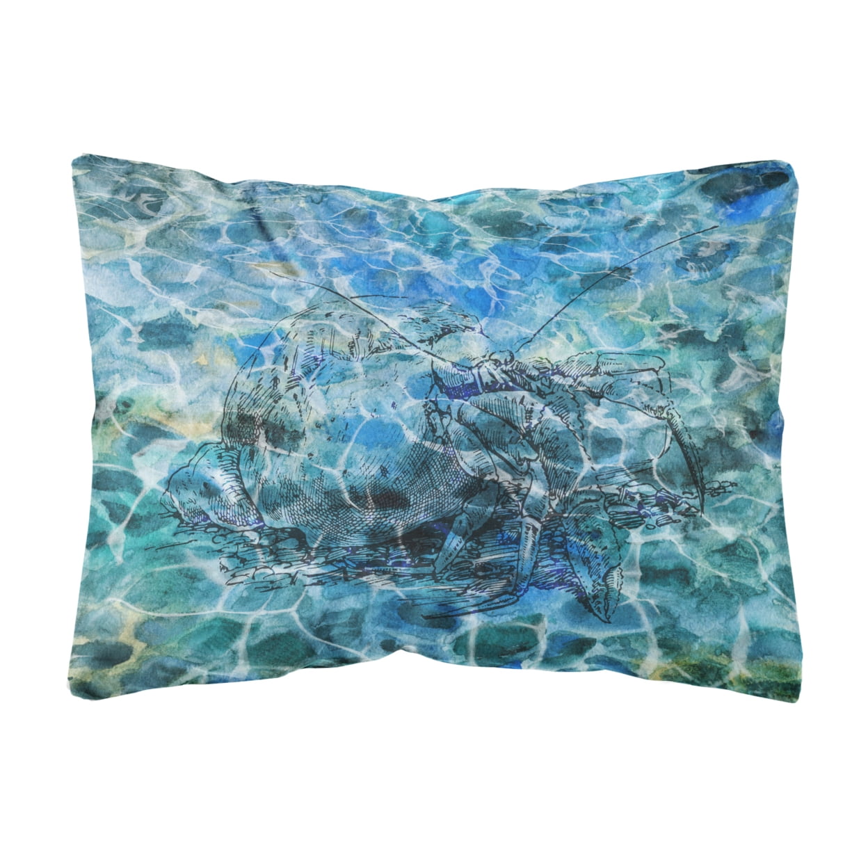 Hermit Crab Under Water Canvas Fabric Decorative Pillow