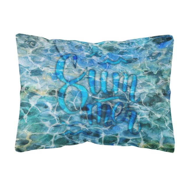 Summer Under Water Canvas Fabric Decorative Pillow