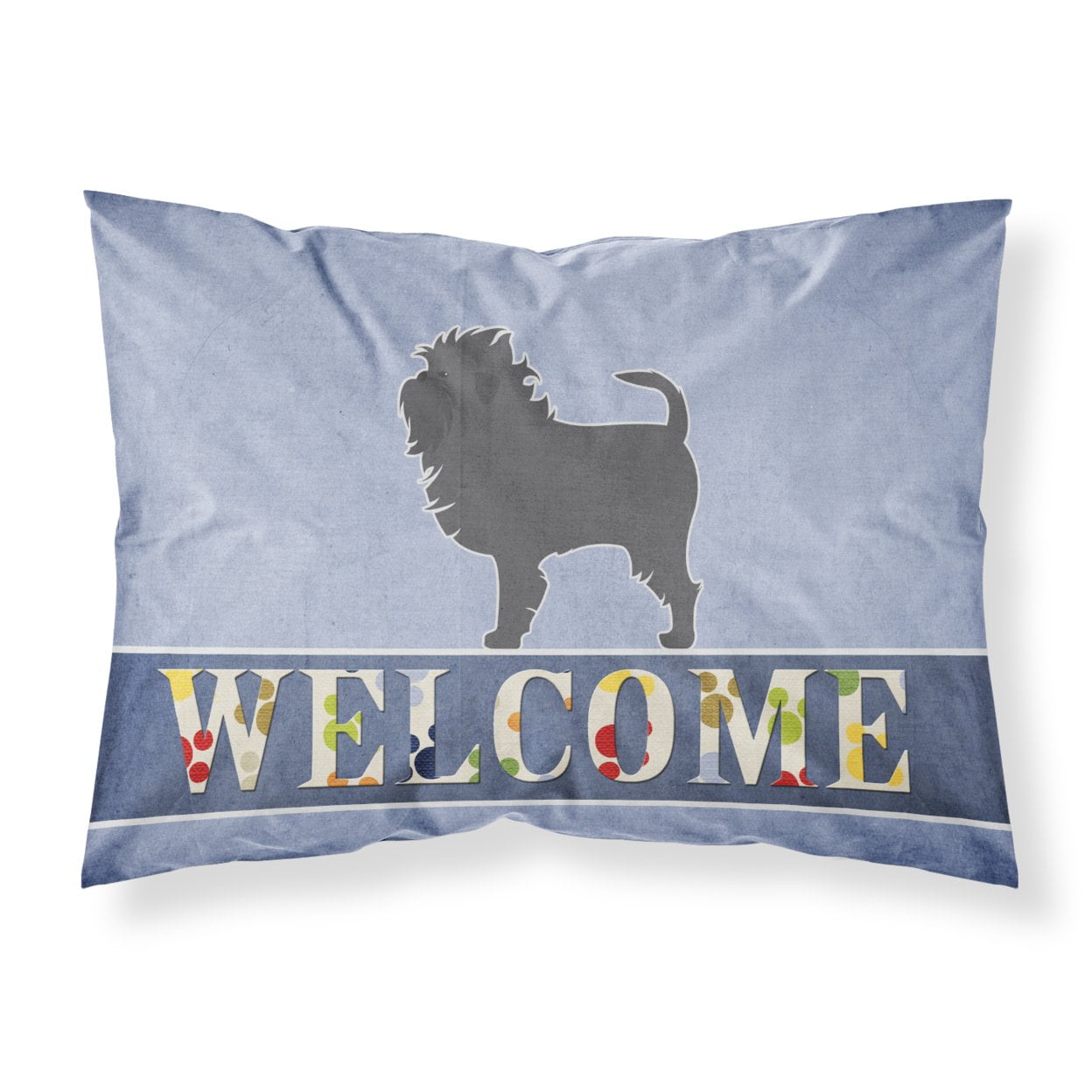 Affenpinscher Welcome Fabric Standard Pillowcase