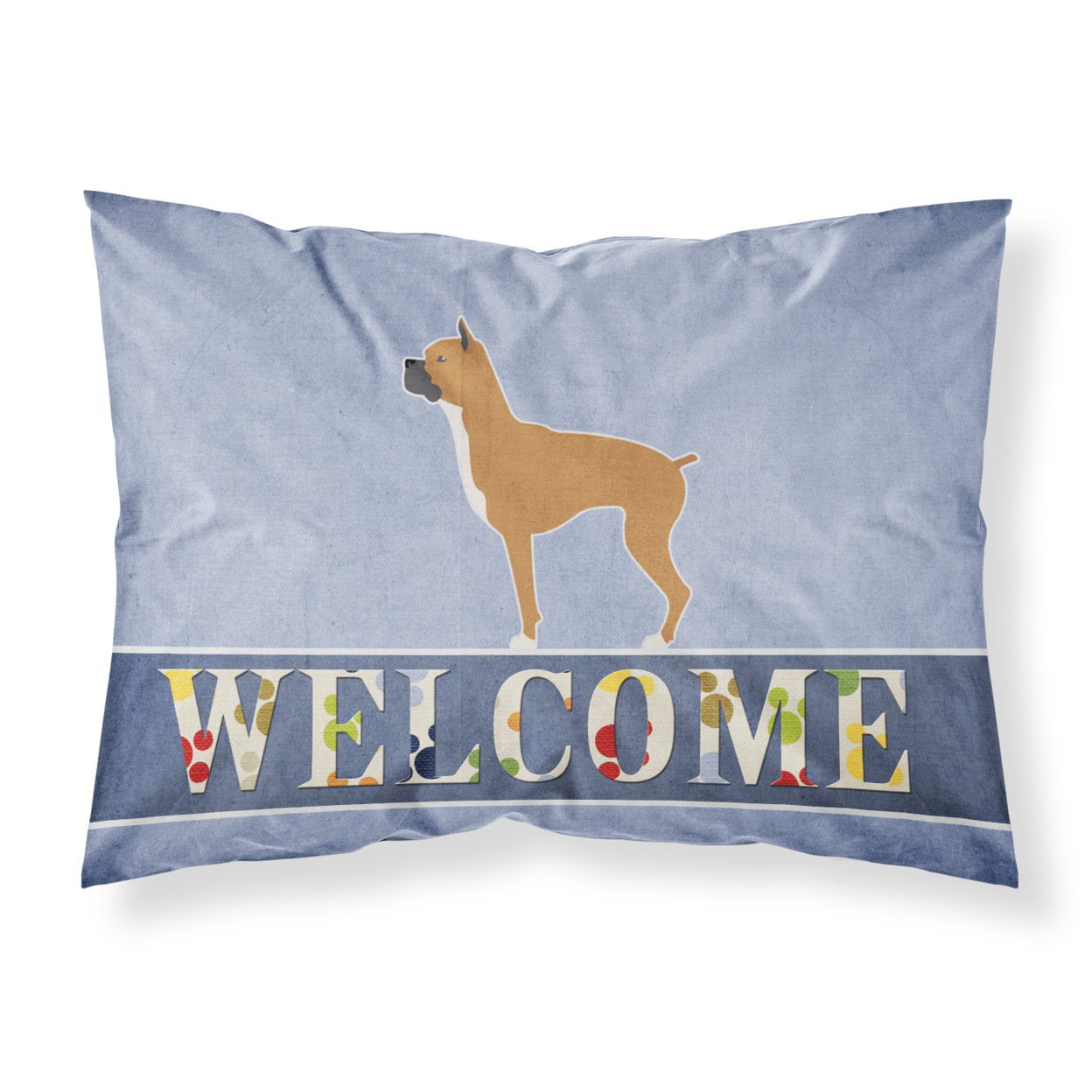 Boxer Welcome Fabric Standard Pillowcase