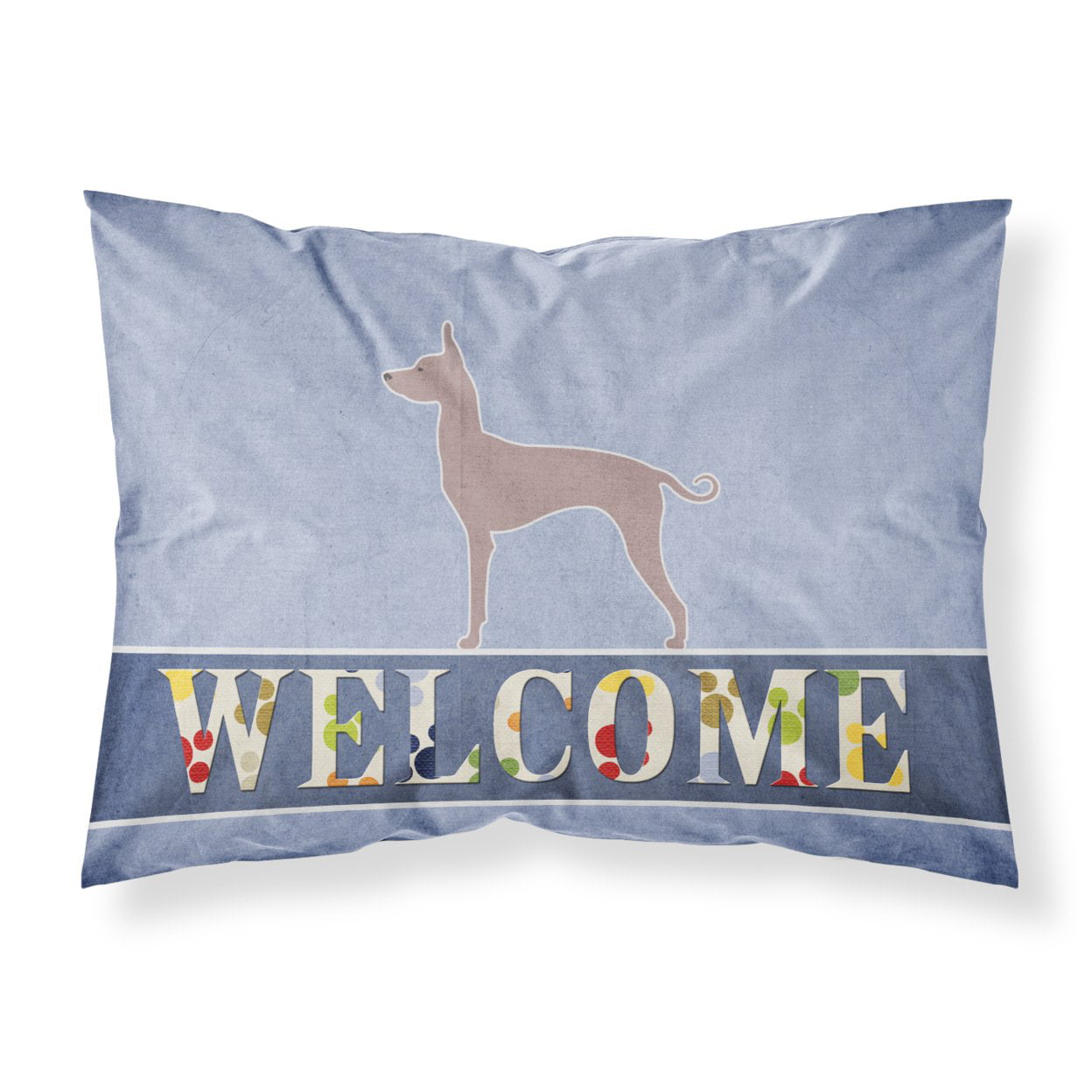 Dogo Argentino Welcome Fabric Standard Pillowcase