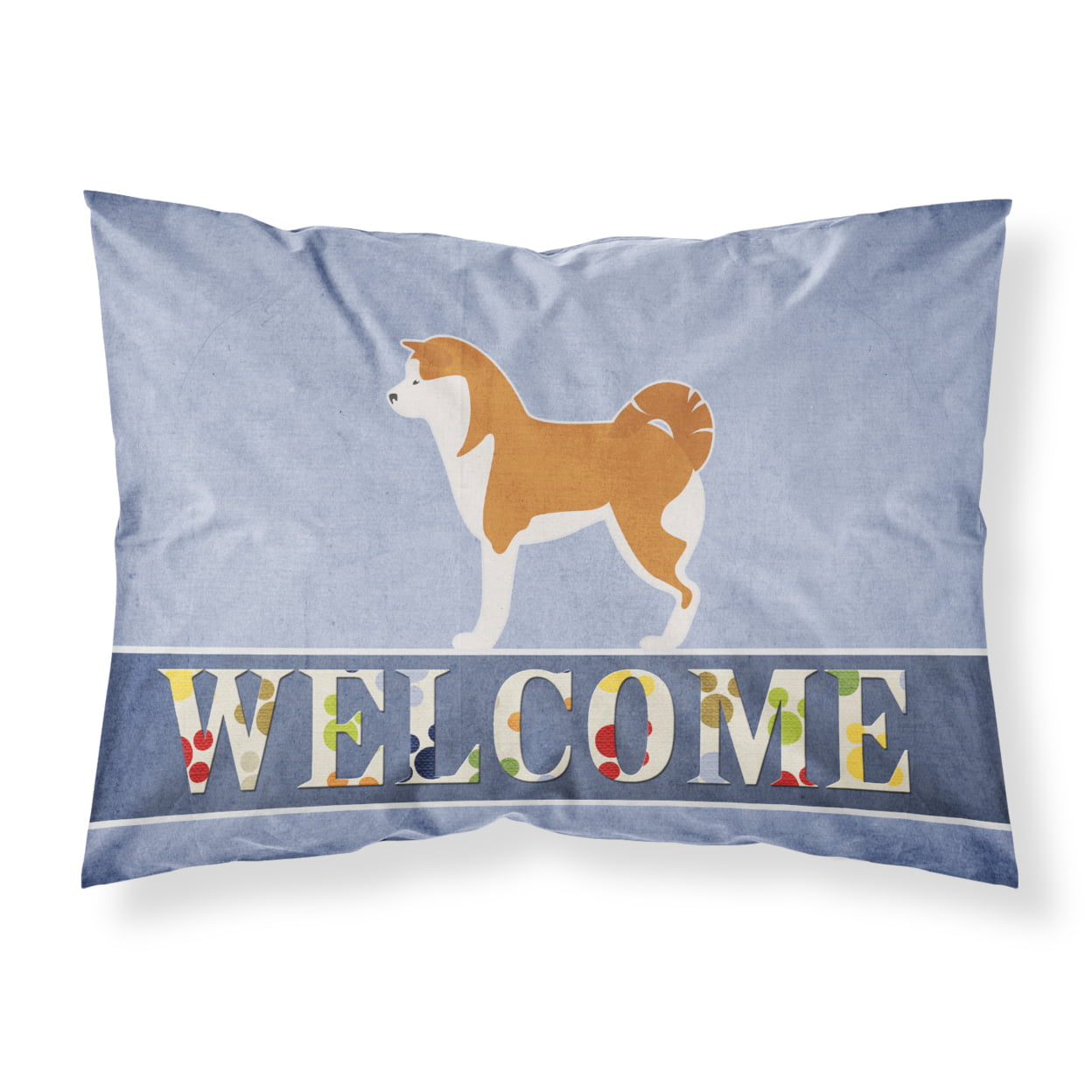 Akita Welcome Fabric Standard Pillowcase