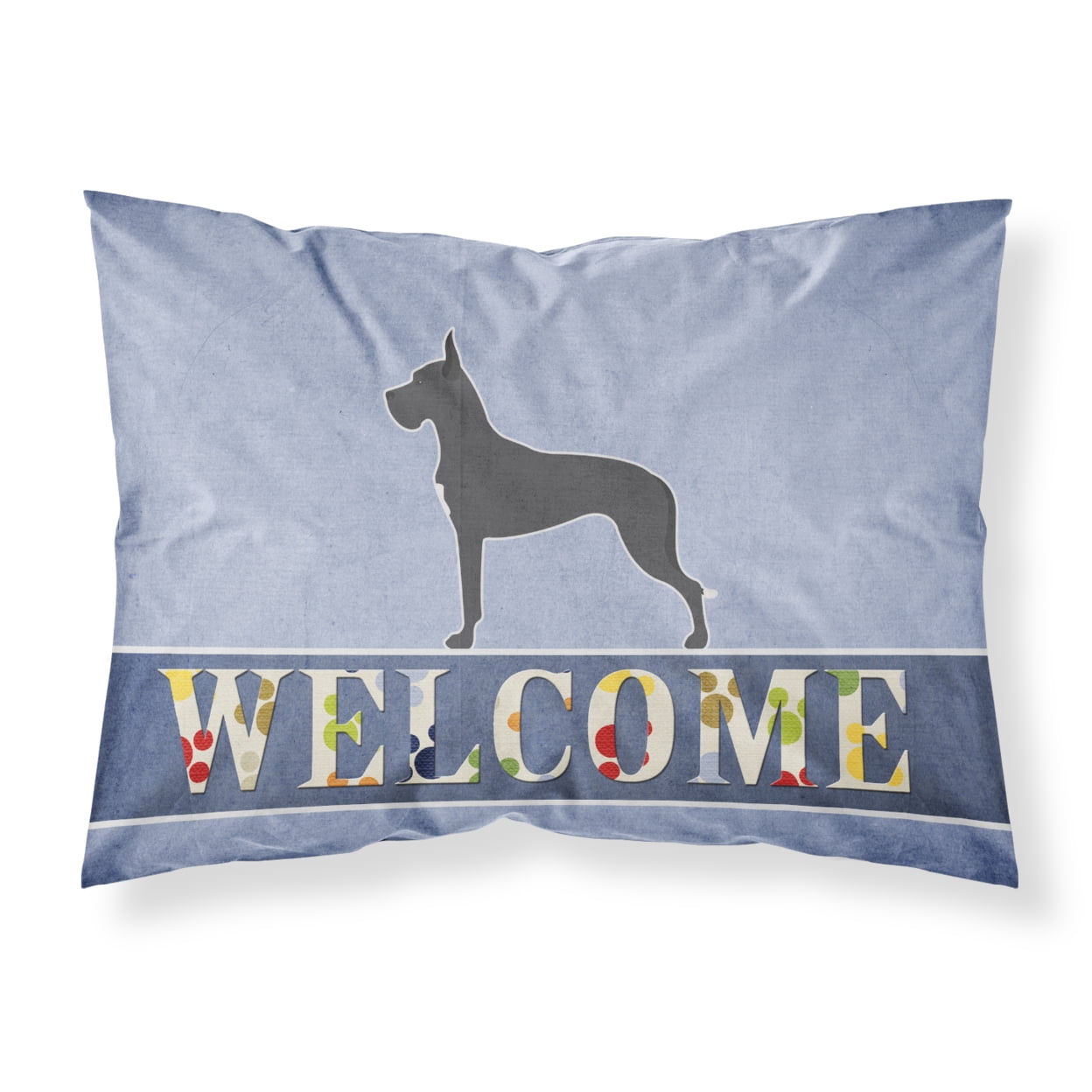Great Dane Welcome Fabric Standard Pillowcase