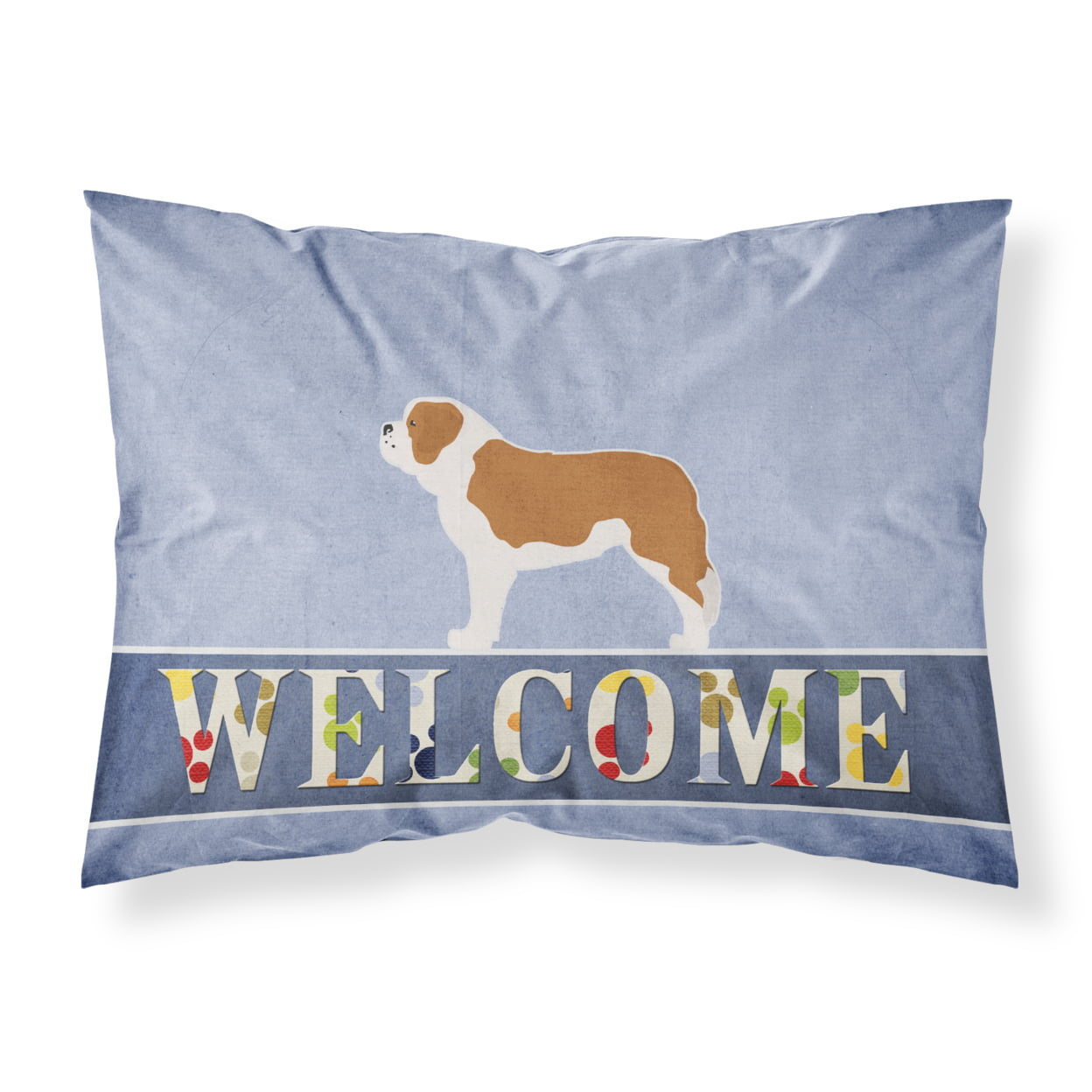 Saint Bernard Welcome Fabric Standard Pillowcase