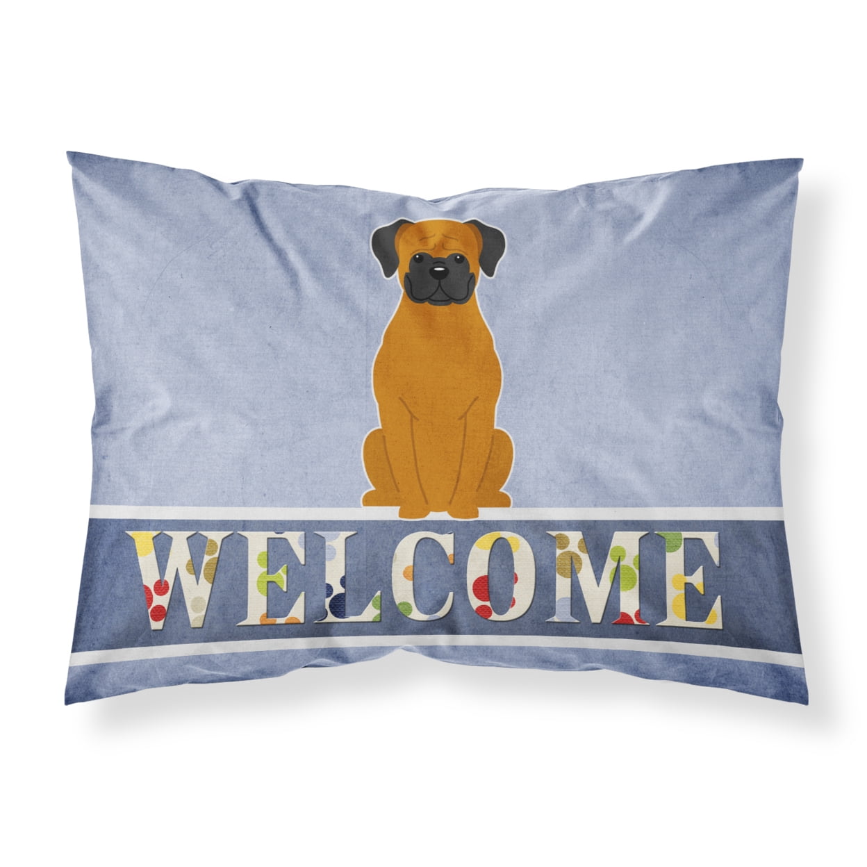 Fawn Boxer Welcome Fabric Standard Pillowcase
