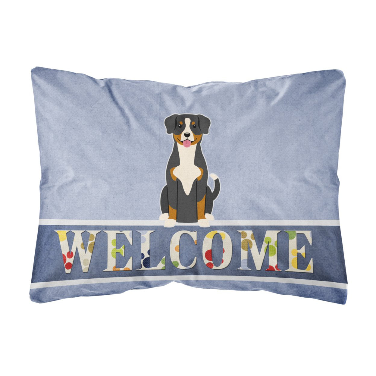 Entlebucher Welcome Canvas Fabric Decorative Pillow