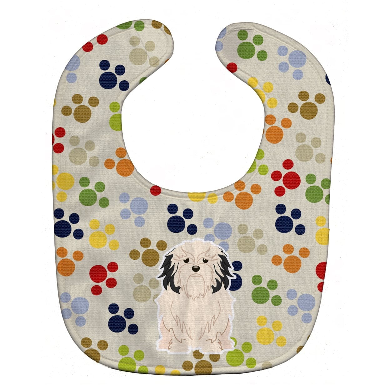 Pawprints Lowchen Baby Bib