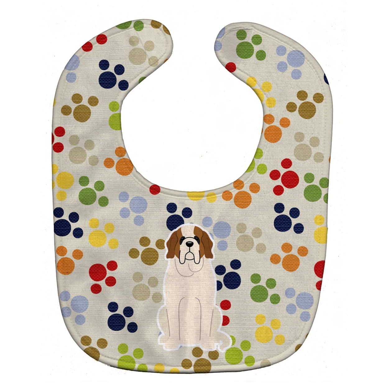 Pawprints Saint Bernard Baby Bib