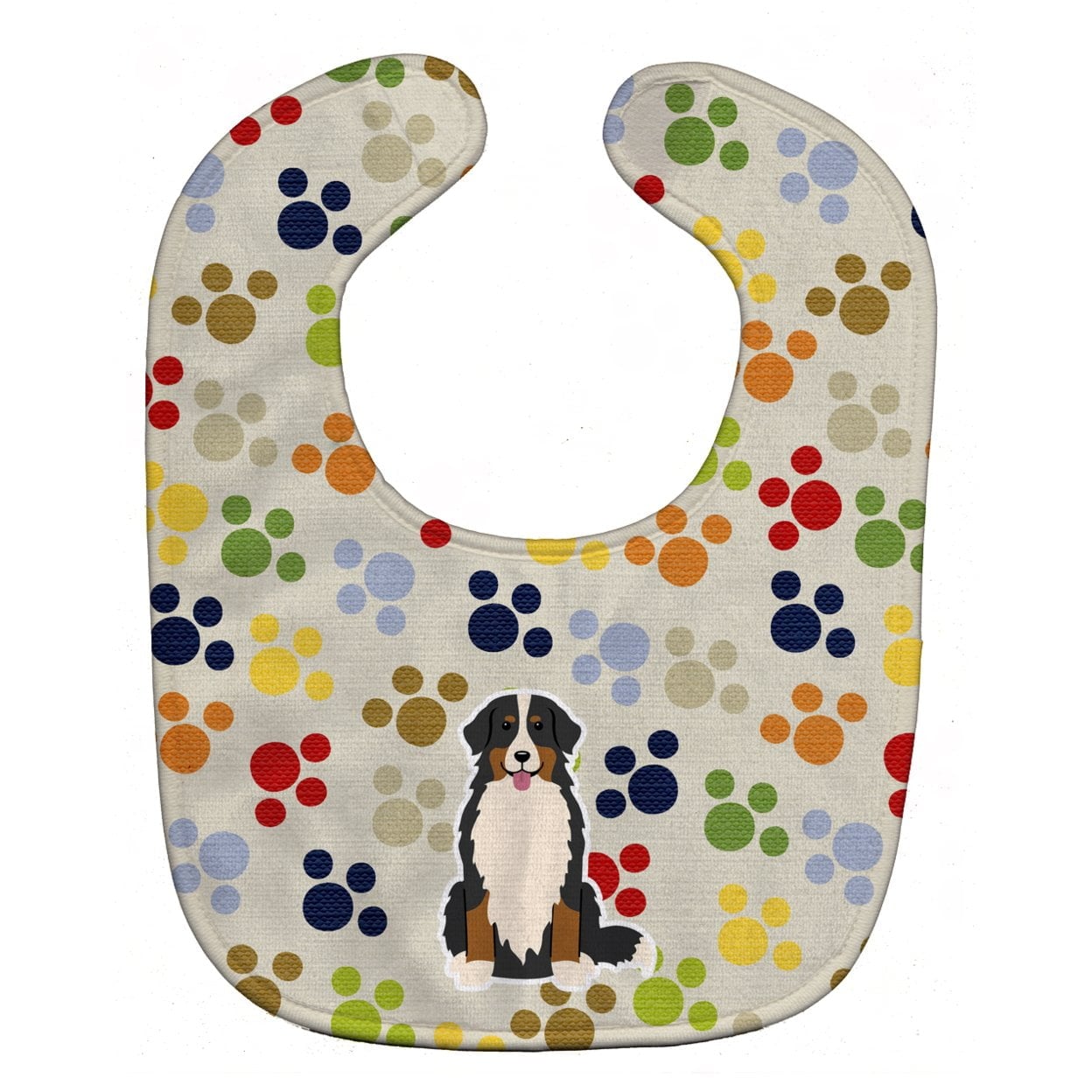 Pawprints Bernese Mountain Dog Baby Bib