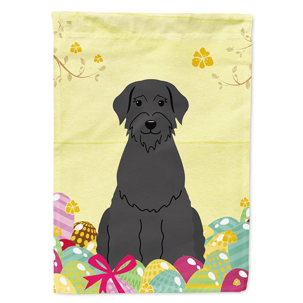 Easter Eggs Giant Schnauzer Flag Canvas House Size