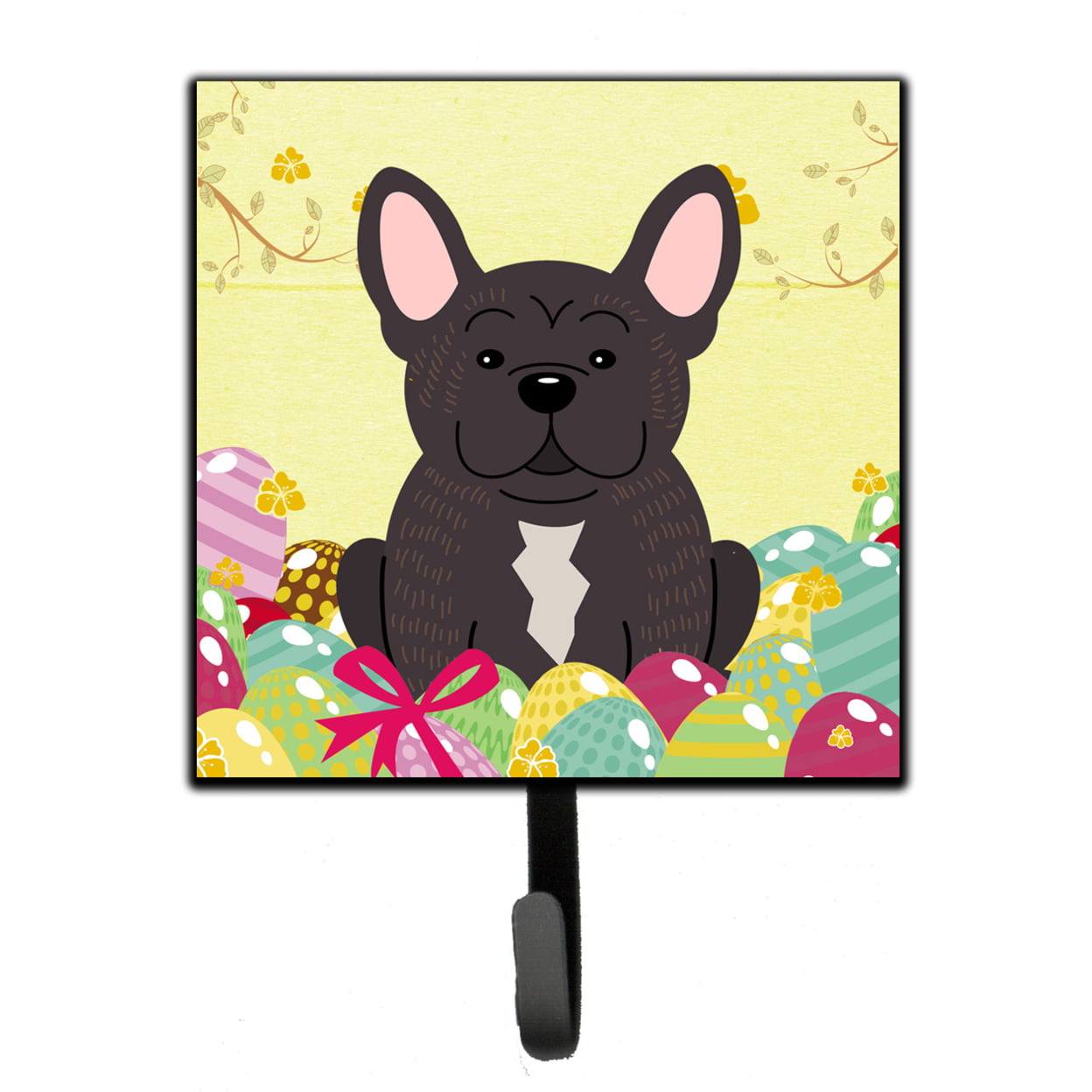 Easter Eggs French Bulldog Brindle Leash or Key Holder