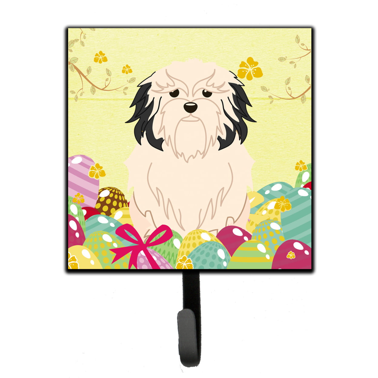 Easter Eggs Lowchen Leash or Key Holder