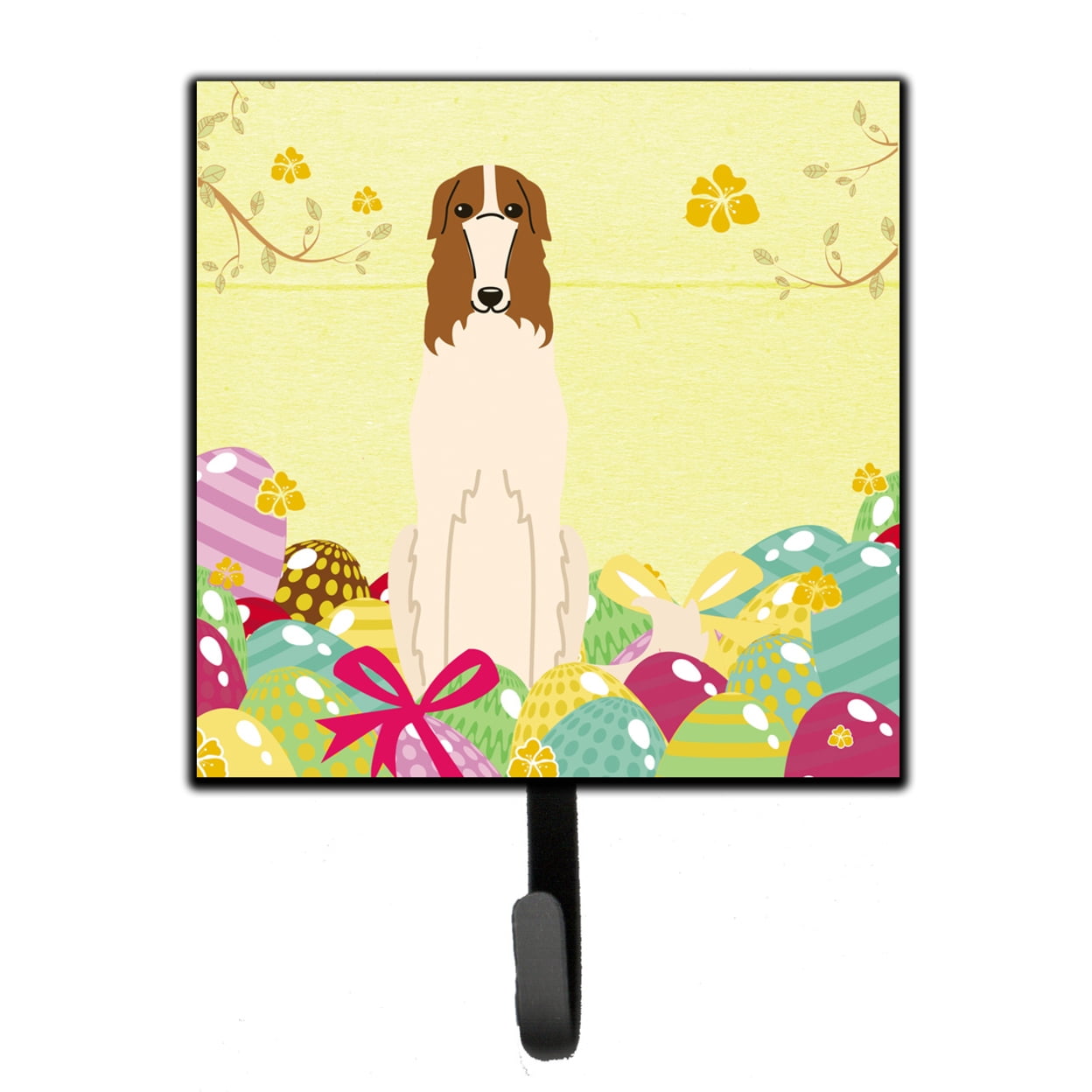 Easter Eggs Borzoi Leash or Key Holder