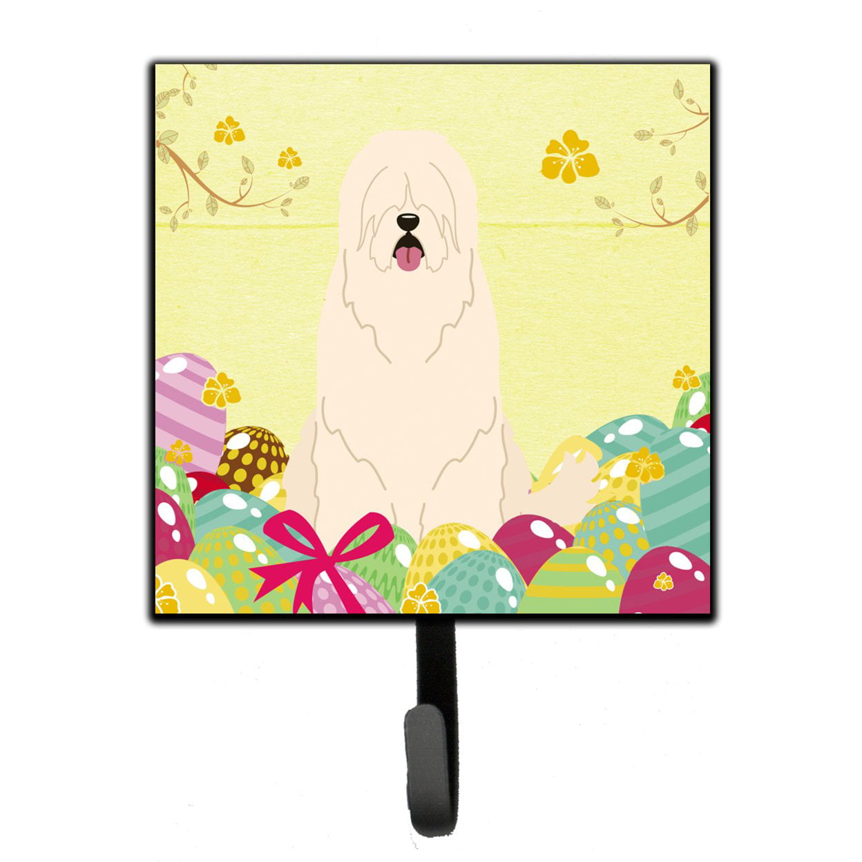 BB6024SH4 Easter Eggs South Russian Sheepdog Leash or Key Holder