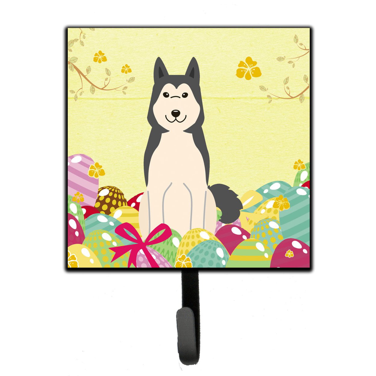 Easter Eggs West Siberian Laika Spitz Leash or Key Holder