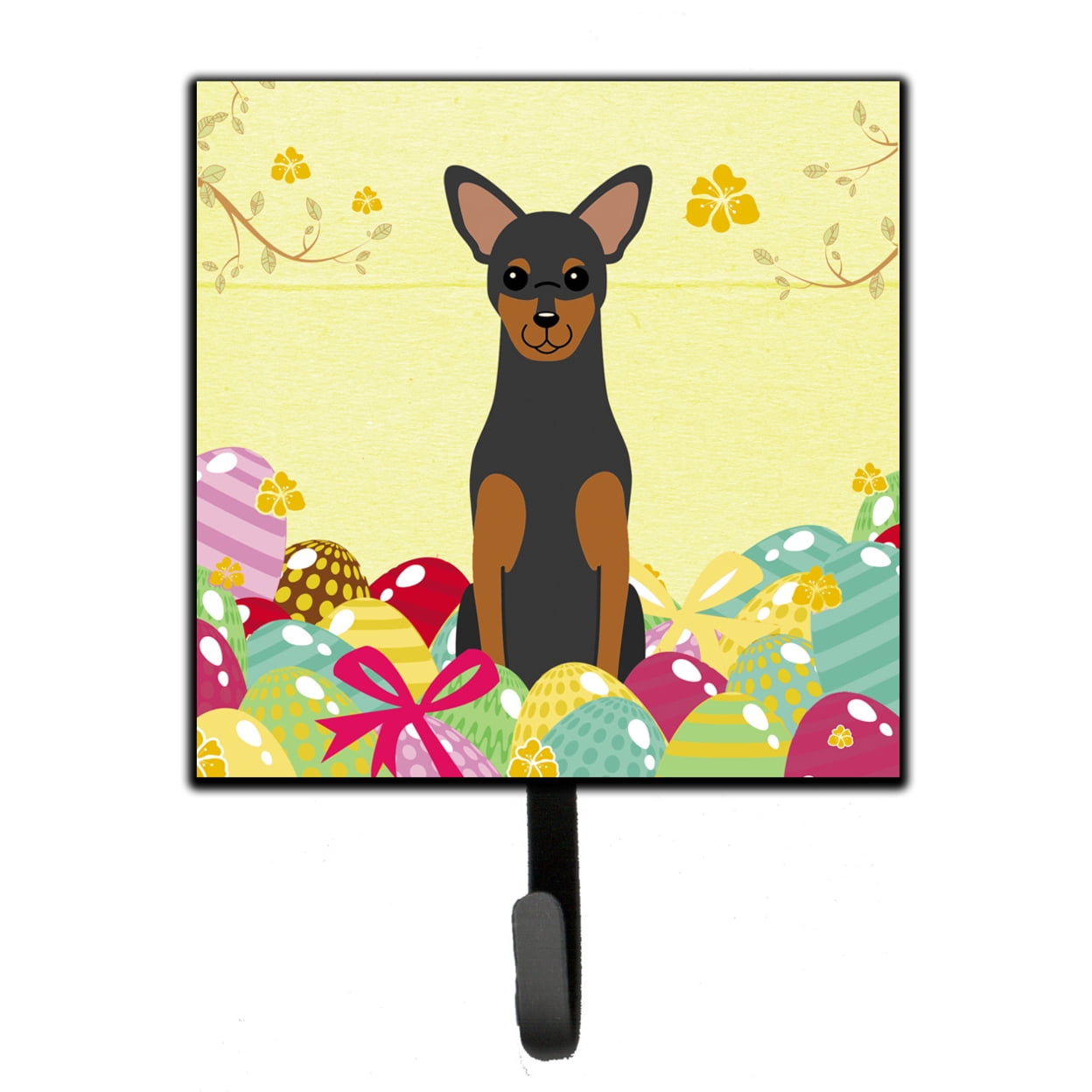 Easter Eggs Manchester Terrier Leash or Key Holder