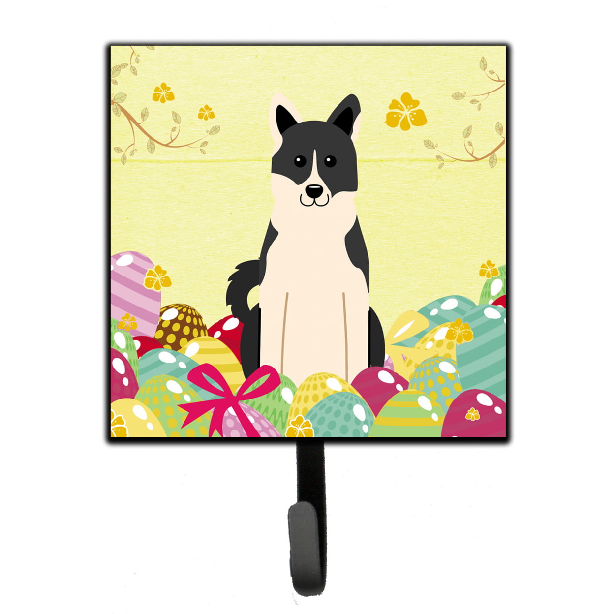 Easter Eggs Russo-European Laika Spitz Leash or Key Holder