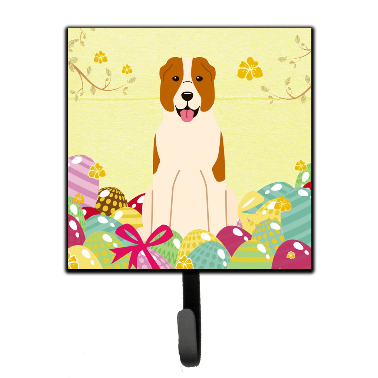 Easter Eggs Central Asian Shepherd Dog Leash or Key Holder