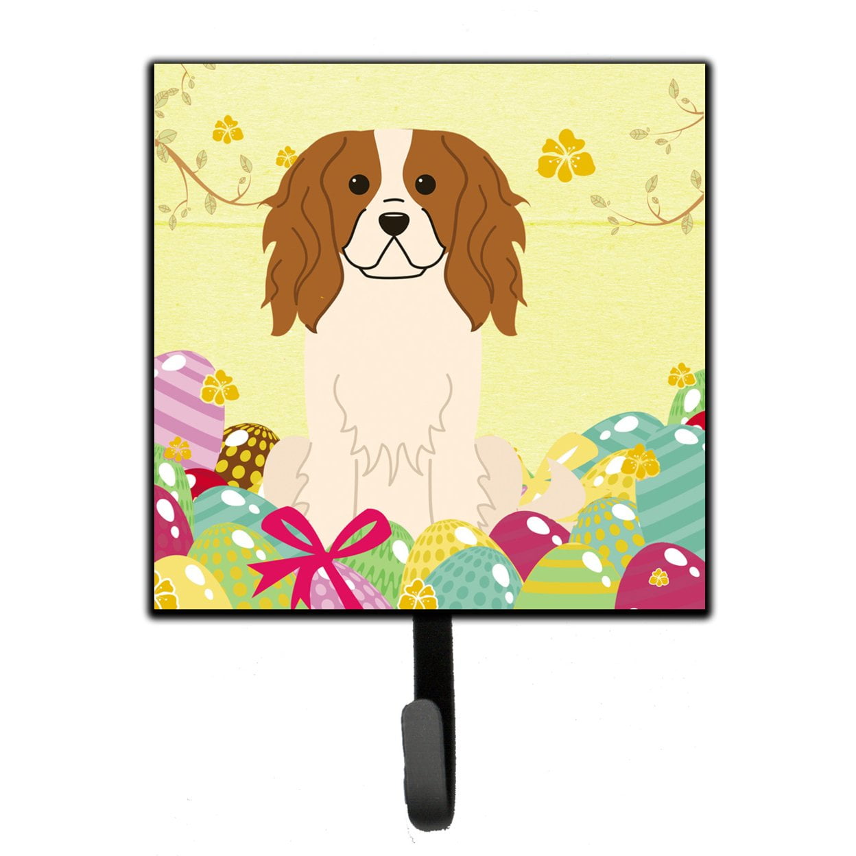 Easter Eggs Cavalier Spaniel Leash or Key Holder
