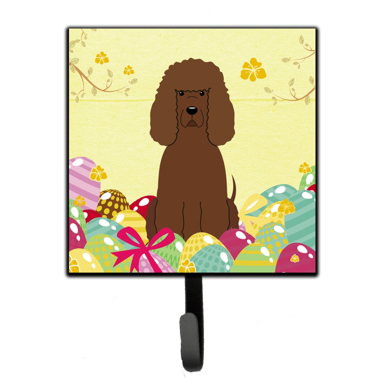 Easter Eggs Irish Water Spaniel Leash or Key Holder